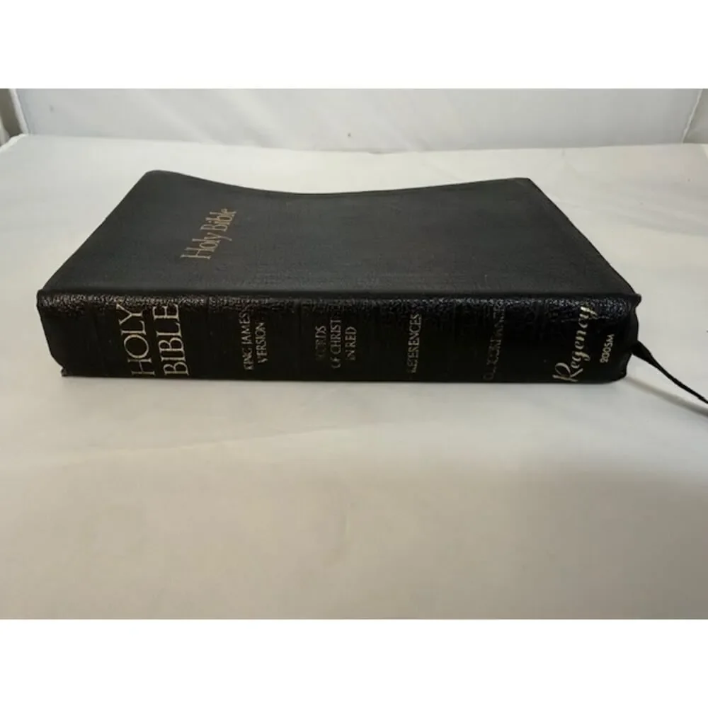 Holy Bible King James Version Nelson 1989 Concordance Red Letter Regency Gold Pg